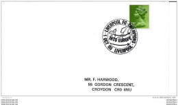 119 - 72 - Enveloppe Anglaise Avec Oblit Spéciale  "Liverpool Into Europe 1980" - Famous Clubs