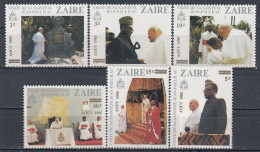 ZAIRE 716-721,unused (**) Popes - Ongebruikt