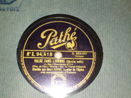 DISQUE 78 TOURS DU FILM PETIT OFFICIER ADIEU  ET CHERCHEUSE D OR BARYTON ET ACTEUR  ANDRE BAUGE 1933 - 78 Rpm - Gramophone Records