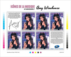 2023-11 - NIGER- AMY WINEHOUSE        6V  MNH** - Sänger