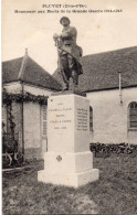 Pluvet Monument Aux Morts De La Grande Guerre Militaria Patriotique Propagande Honneur à Nos Soldats Conflit - Monuments Aux Morts