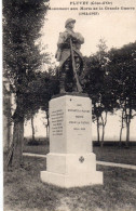 Pluvet Monument Aux Morts De La Grande Guerre Militaria Patriotique Propagande Honneur à Nos Soldats Conflit - Monuments Aux Morts