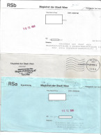 0194b: Lot Von 5 Amts-, Magistrats-, Behördenbriefen, Gericht Etc. Österreich - Errors & Oddities