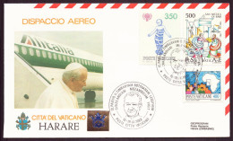 VATICAN 1988 10 PAULUS II ZIMBABVAM BOTSVANAM LESOTHVM - Briefe U. Dokumente