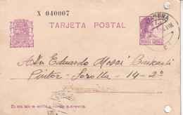 E.POSTAL   1934  CARTAGENA - 1931-....