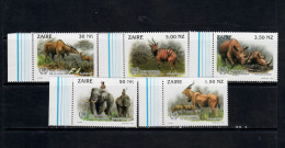 Congo - Kinshasa - Zaire 1993 The 50th Anniversary Of Garamba National Park- 5 V.MNH** - Ongebruikt