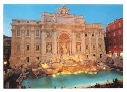 CPM Format Spéciale-Roma-Fontana Di Trevi-Beau Timbre-Voir Description     L2488 - Fontana Di Trevi