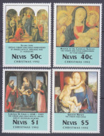 1992 Nevis 700-701,703,705 Painting / Christmas 6,90 € - Madones