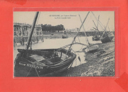 80 LE HOURDEL Cpa  Le Port à Marée Basse - Le Hourdel