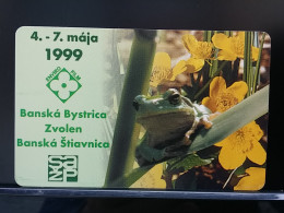 T-270 - SLOVAKIA, TELECARD, PHONECARD, FLOWER, FLEUR, FROG, GRENOUILLE, BANSKA BYSTRICA - Slovakia