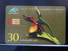 T-272 - ESTONIA, TELECARD, PHONECARD,, FLOWER, FLEUR - Estonie