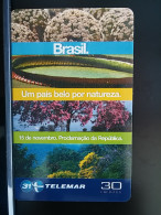 T-273 - BRASIL, BRAZIL, TELECARD, PHONECARD, FLOWER, FLEUR,  - Brasilien