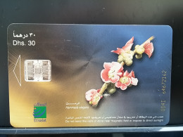 T-273 - UAE, TELECARD, PHONECARD, FLOWER, FLEUR,  - Emirati Arabi Uniti