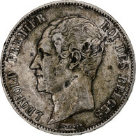 Belgique, Leopold I, 5 Francs, 5 Frank, 1865, Argent, TB, KM:17 - 5 Frank