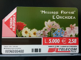 T-276 - ITALIA, ITALY, TELECARD, PHONECARD, FLOWER, FLEUR,  - Sonstige & Ohne Zuordnung