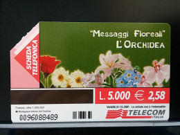 T-276 - ITALIA, ITALY, TELECARD, PHONECARD, FLOWER, FLEUR,  - Other & Unclassified