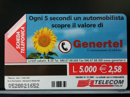 T-276 - ITALIA, ITALY, TELECARD, PHONECARD, FLOWER, FLEUR, SUNFLOWER - Other & Unclassified