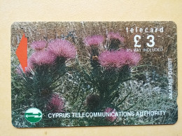 T-277 - CYPRUS TELECARD, PHONECARD, FLOWER, FLEUR,  - Cipro