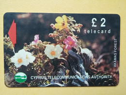 T-277 - CYPRUS TELECARD, PHONECARD, FLOWER, FLEUR,  - Chypre