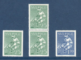 Suède, Sverige, **, Yv 501, 501b, 502, Mi 502C, 502 Do/Du, 503C, - Nuevos