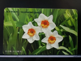 T-278 - KOREA, TELECARD, PHONECARD, FLOWER, FLEUR, - Korea (Zuid)