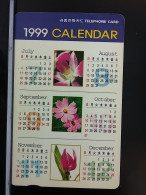 T-278 - KOREA, TELECARD, PHONECARD, FLOWER, FLEUR, CALENDAR - Korea (Süd)