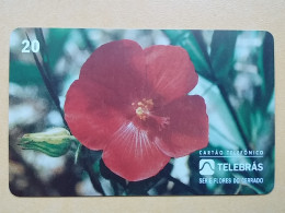 T-281 - BRASIL, BRAZIL TELECARD, PHONECARD, FLOWER, FLEUR,  - Brésil