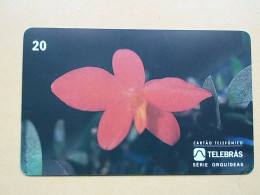 T-281 - BRASIL, BRAZIL TELECARD, PHONECARD, FLOWER, FLEUR,  - Brasil