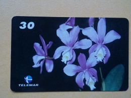 T-281 - BRASIL, BRAZIL TELECARD, PHONECARD, FLOWER, FLEUR,  - Brasil