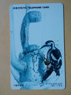 T-284 - KOREA, TELECARD, PHONECARD, BIRD, OISEAU, PIVERT, WOODPECKER - Korea (Zuid)