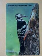 T-284 - KOREA, TELECARD, PHONECARD, BIRD, OISEAU, PIVERT, WOODPECKER - Corea Del Sur