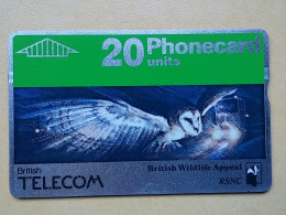 T-286 - UNITED KINGDOM TELECARD, PHONECARD, BIRD, OISEAU, OWL, HIBOU - Other & Unclassified