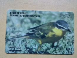 T-287 - KUWAIT TELECARD, PHONECARD, BIRD, OISEAU,  - Koeweit