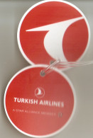 Turkish Airlines 2023 - Lot De 2 étiquettes à Bagages / Neuves - Etiquetas De Equipaje