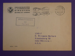 DF21 LUXEMBOURG  BELLE  LETTRE  ENV.  1950  A MULSHEIM  + AFF. INTERESSANT++++ - Brieven En Documenten