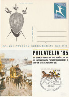 A 780) Fechten: Polen 1972 Mi# P 549 *: 50 Jahre Fecht-Verband; SoSt Köln 1985 - Esgrima