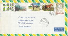 Brazil Air Mail Cover Sent To Denmark 8-9-1986 Topic Stamps - Airmail