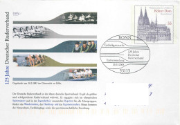 954  Fédération Allemande D'aviron: PAP D'Allemagne 2008 - Rowing Anniversary: Stationery Cover From Germany - FDC - Roeisport