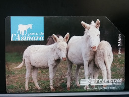 T-305 - ITALIA, ITALY TELECARD, PHONECARD, DONKEY - Altri & Non Classificati