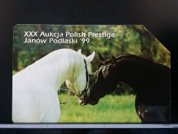 T-305 - POLAND, POLSKA TELECARD, PHONECARD, HORSE, CHEVAL - Polonia