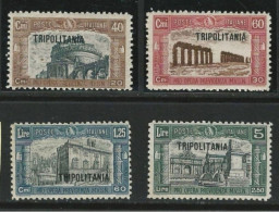 ● TRIPOLITANIA 1927 ֍ MILIZIA I ֍ N.° 39 / 42 Nuovi ** / * ● Serie Completa ● Cat. 40 € ️● Lotto N. 1965 ️● - Tripolitania