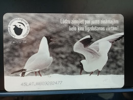 T-312 - LATVIA TELECARD, PHONECARD, ANIMAL, BIRD, OISEAU - Lettonie