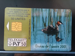 T-312 - LUXEMBOURG TELECARD, PHONECARD, ANIMAL, BIRD, OISEAU - Lussemburgo