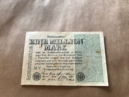 Banknote Reichsbanknote Deutsches Reich 1 Million Mark 9. August 1923 - 1 Million Mark