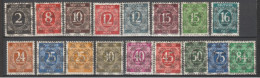 ALLEMAGNE BIZONE - SERIE COMPLETE RARE YVERT N°20A/20S I ** MNH - COTE = 900 EUR. - SIGNES ! - Neufs