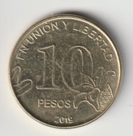 ARGENTINA 2019: 10 Pesos, KM 189 - Argentina