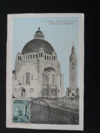 Carte Maximum Card Basilique Et Mémorial De Liege Belgique 1939 - 1934-1951