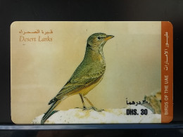 T-318 - UNITED ARAB EMIRATES, TELECARD, PHONECARD, ANIMAL, BIRD, OISEAU,  - Emirati Arabi Uniti