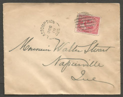 1909 Cover 2c Edward Split Ring L'assomption Quebec - Histoire Postale