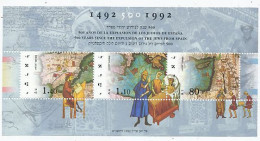 TIMBRE STAMP ZEGEL ISRAEL BF 46 50 ANS EXPULSION DES JUIFS D' ESPAGNE 1167-1169  XX - Ungebraucht (mit Tabs)